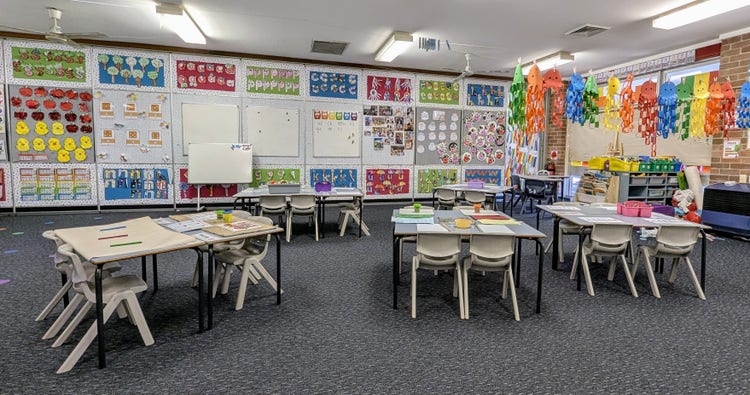 A Kindergarten classroom